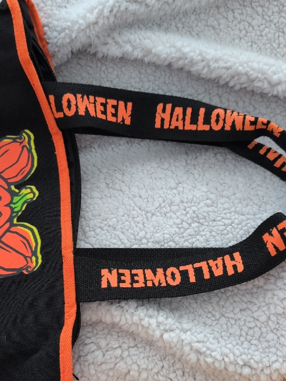 Disney Parks Mickey Pumpkin Black Tote with Orange Trim - Picture 4 of 4